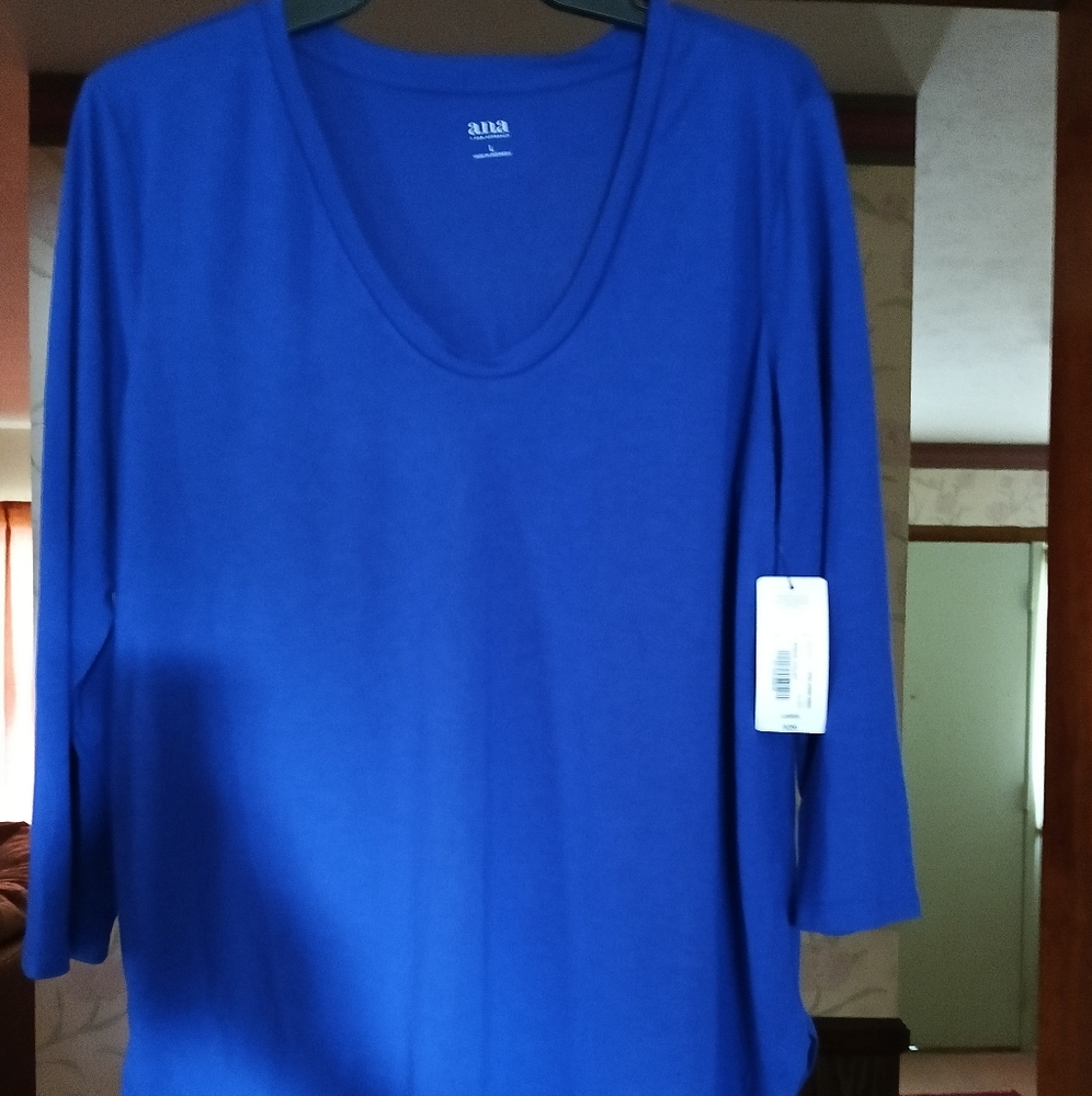 Anna Women's Vibrant Blue Long Sleeve Tee